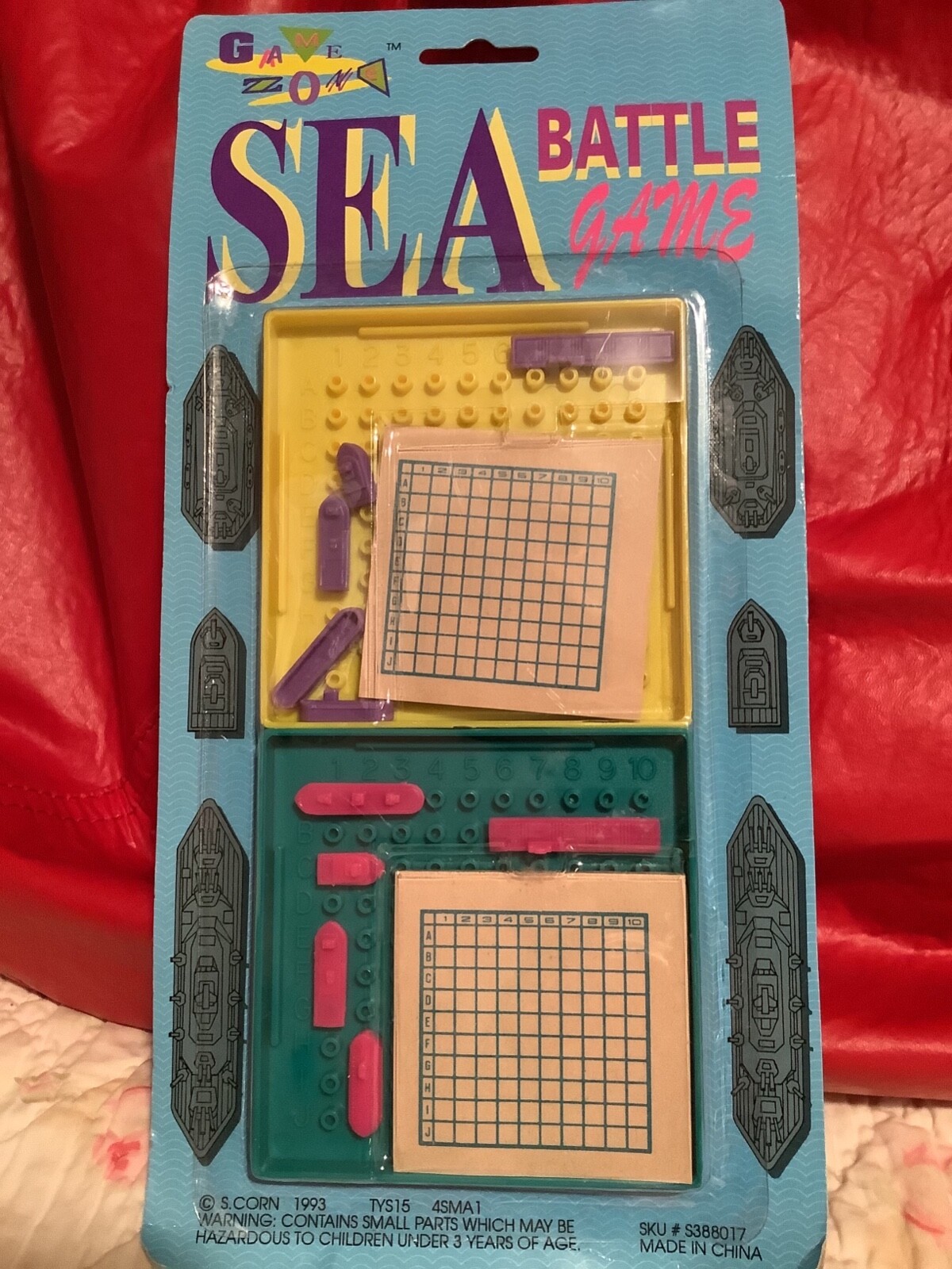 MIni TRAVEL GAMES: SEA BATTLE – Vintage 1993
