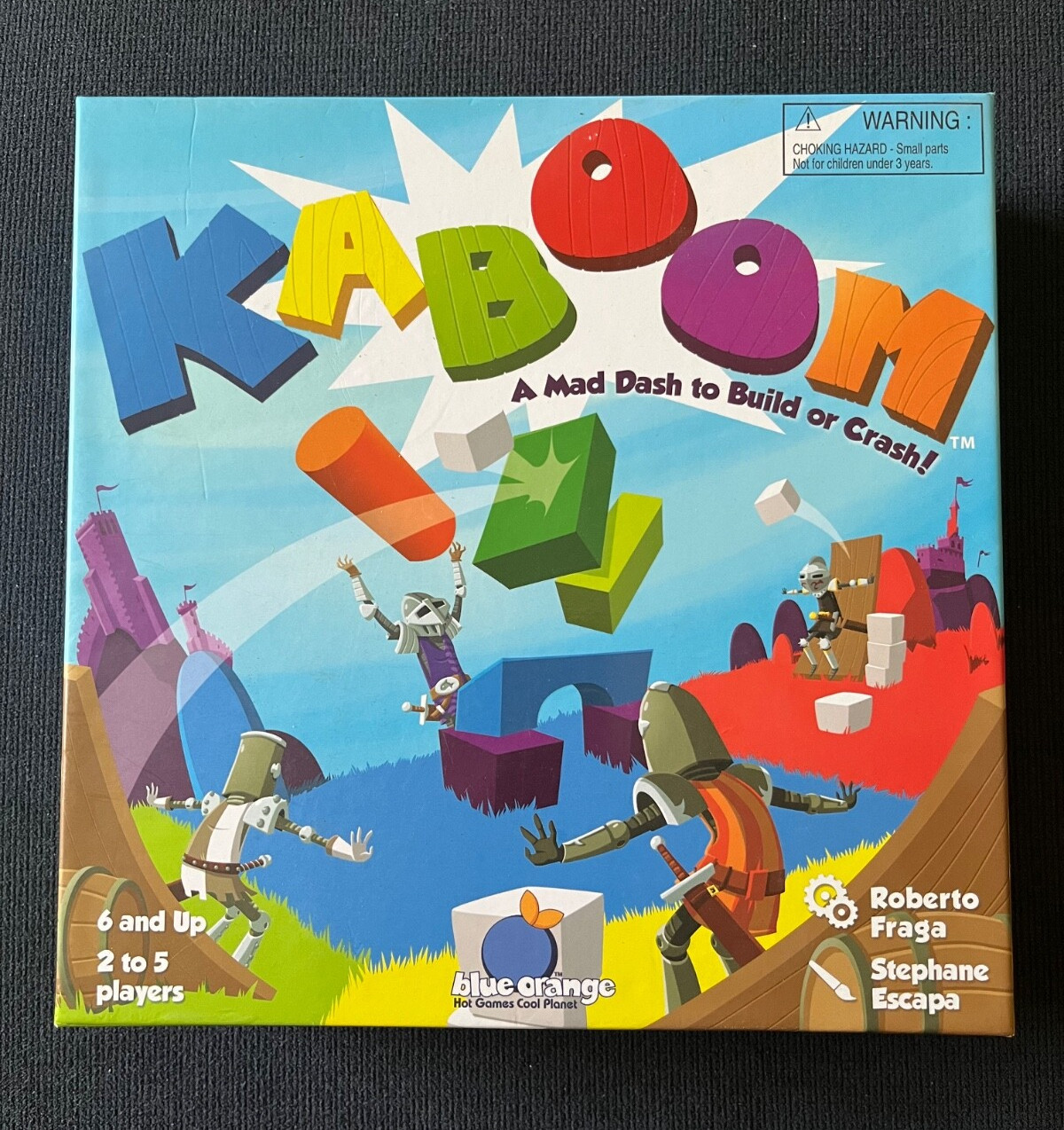 Kaboom Board Game A Mad Dash To Build Or Crash! 2013 Blue Orange Games