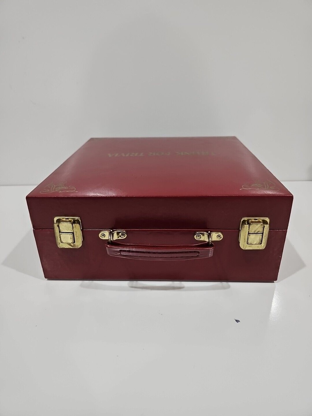 Vintage Cardinal TRUNK FOR TRIVIA CASE Storage Box & Two Trivial Pursuit Games