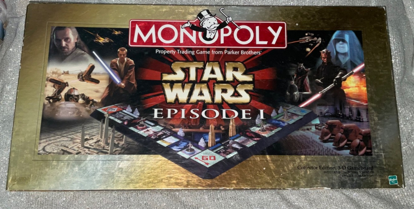 Monopoly Star Wars Episode 1 Collectors Edition Board Game 100% Complete See Pic