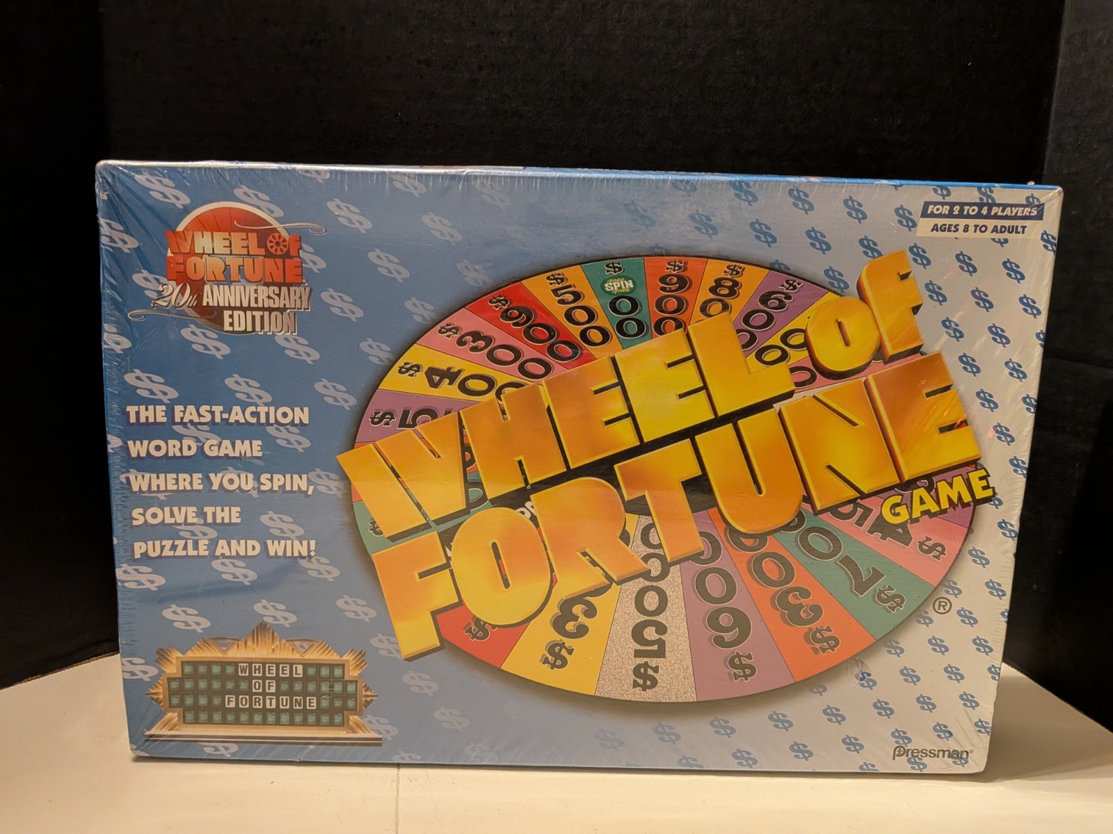 New/Sealed “Wheel of Fortune 20th Anniversary Board Game Pressman 2002 (USA)