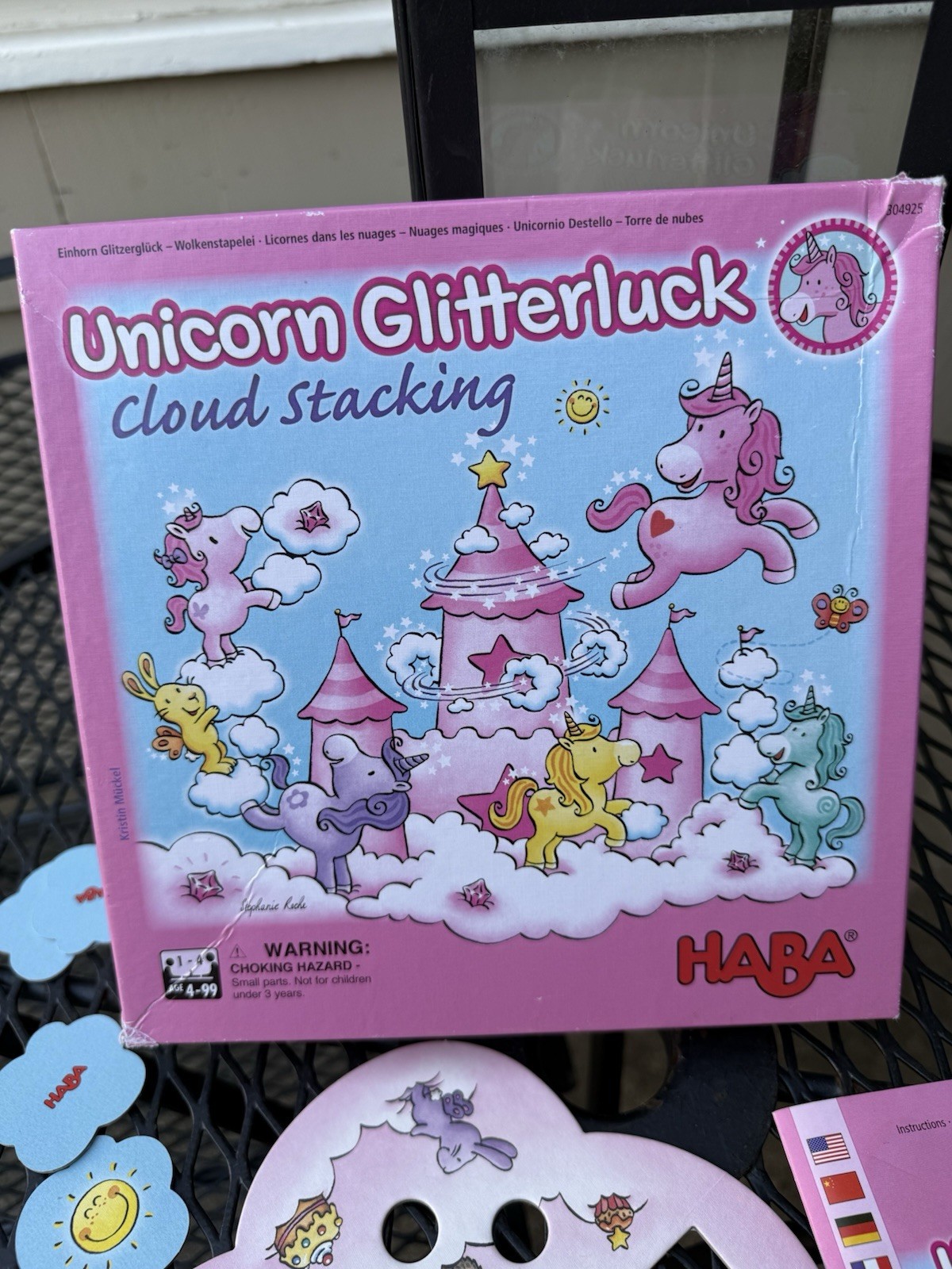 HABA Unicorn Glitterluck Cloud Stacking Game – COMPLETE