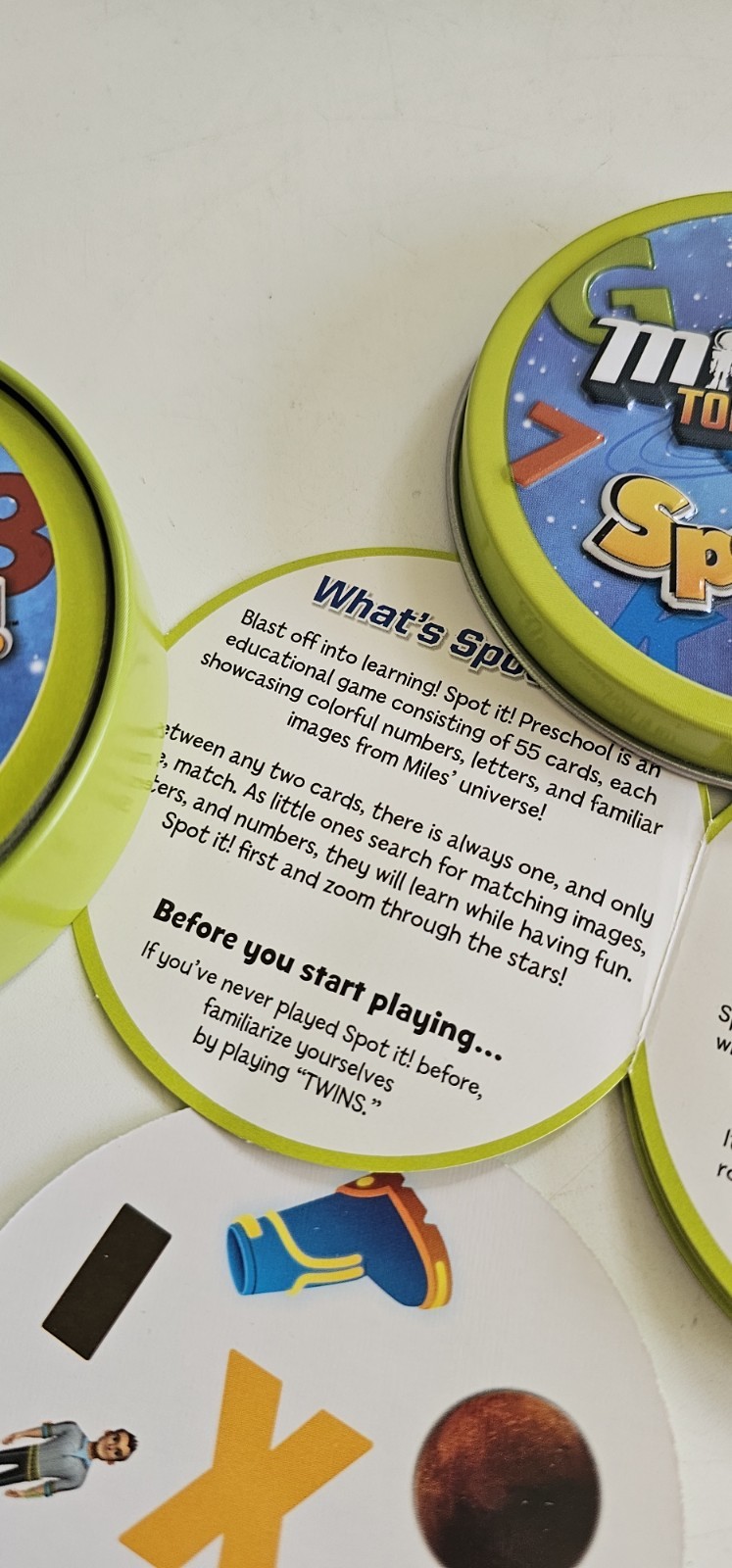 Spot It! Disney Miles From Tomorrowland Matching Card Game Ages 3