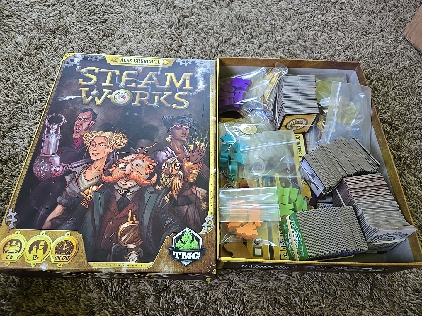 Steam Works Board Game by Alex Churchill Tasty Minstrel Games