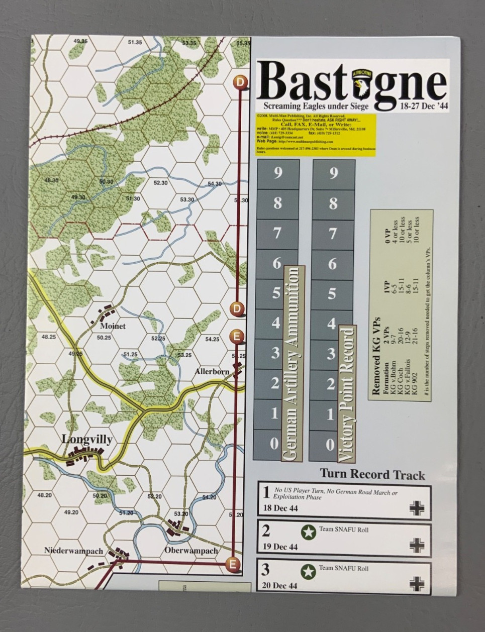 Bastogne Screaming Eagles Under Seige Standard Combat Series Game