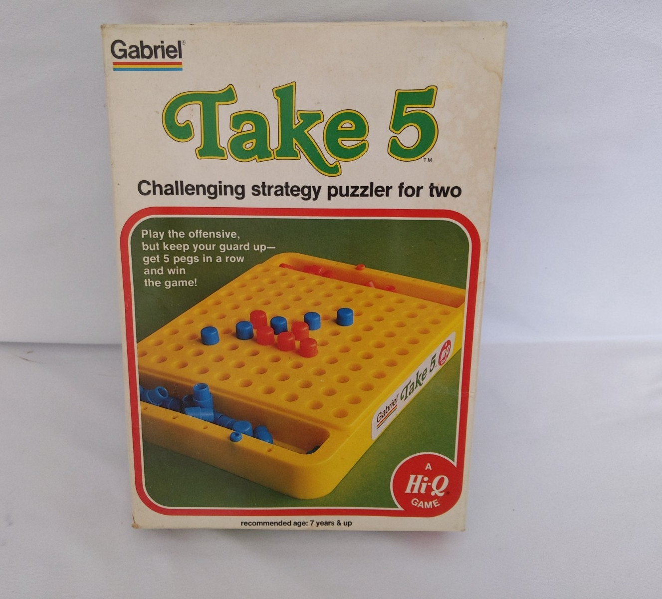 Vintage Gabriel Take 5 Challenging Strategy Puzzler For Two Hi Q Game 77452