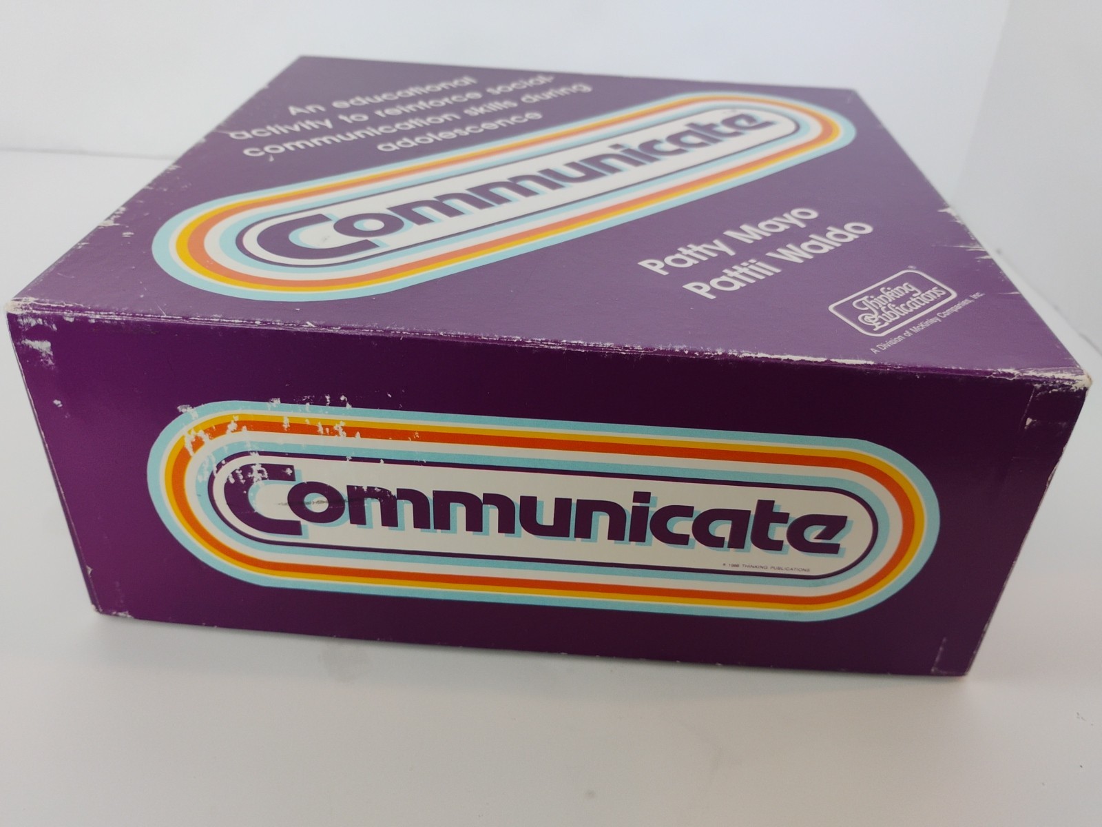 Communicate Board Game VTG 1986 Educational Patty Mayo Pattii Waldo Thinking Pub