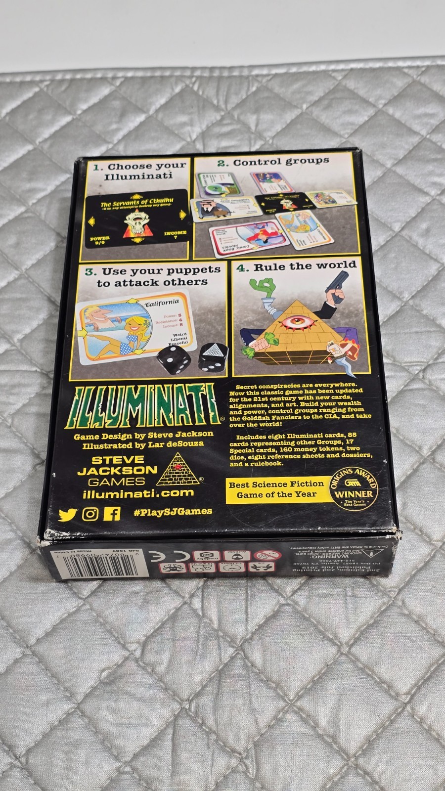 Illuminati 2nd edition by Steve Jackson Games 2019 – Complete