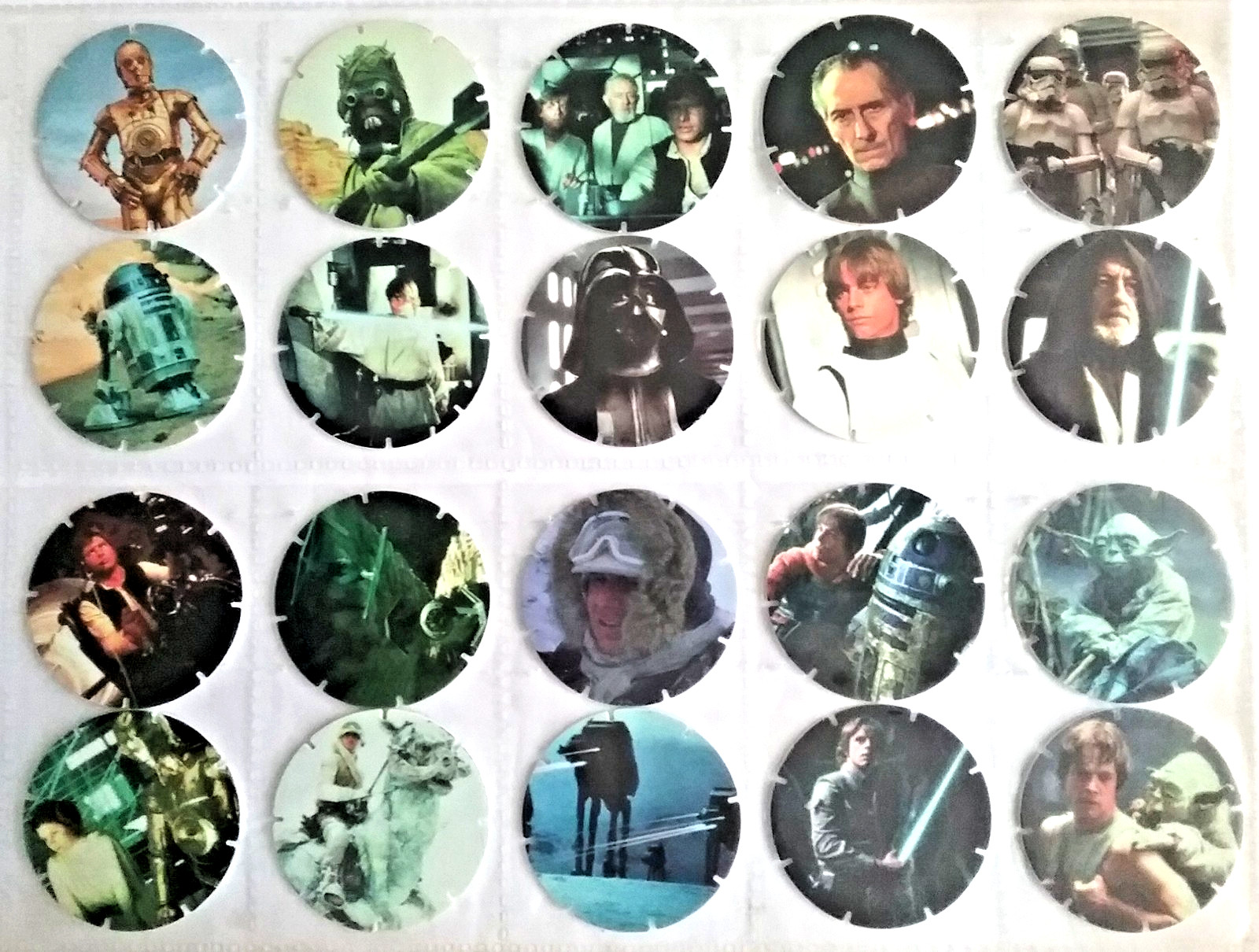 Star Wars Trilogy COMPLETE SET of 50 Walkers Tazos Pogs 1996