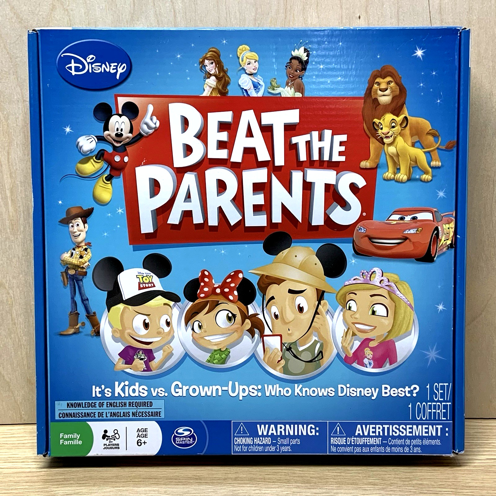 Disney Beat the Parents Board Game – Family Trivia – Kids vs Adults – Complete