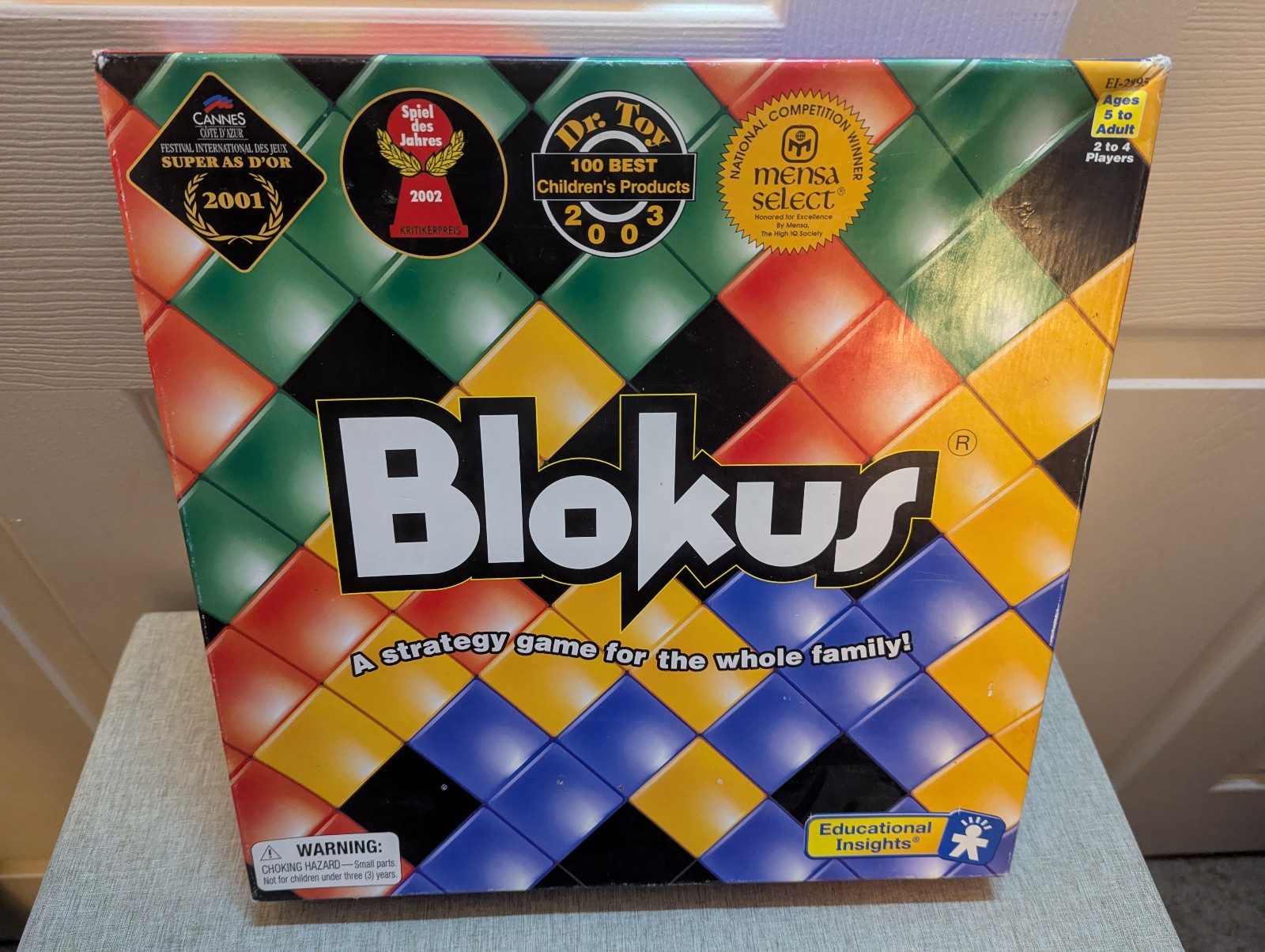 Educational Insights 2003 BLOKUS Tile Strategy Board Game – Complete – SEE PICS