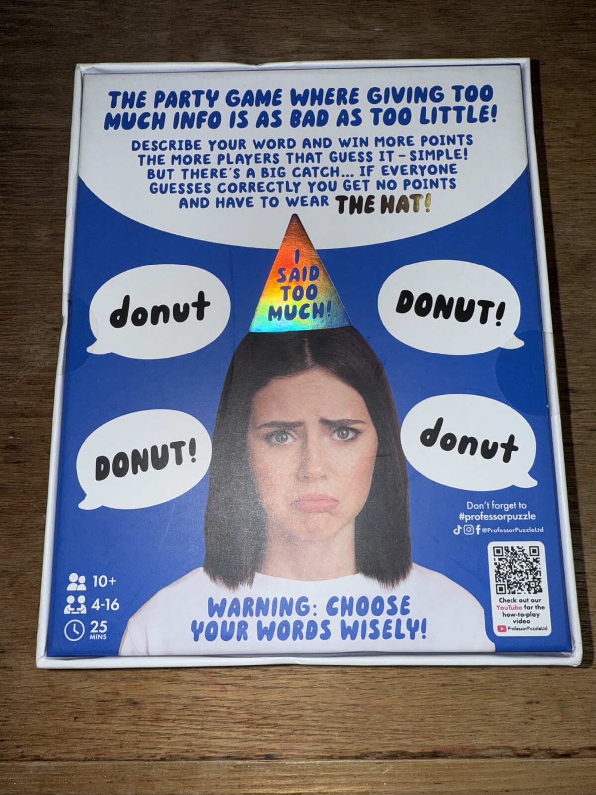 Too Much Information: A Party Game About Saying Just Enough! NEW SEALED
