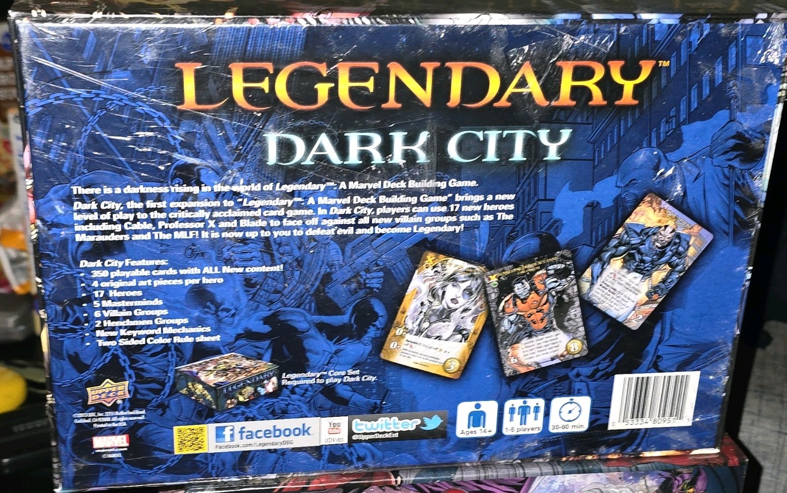 Marvel Legendary: Dark City Expansion Pack Deck-Building Game 1+ Players 12+