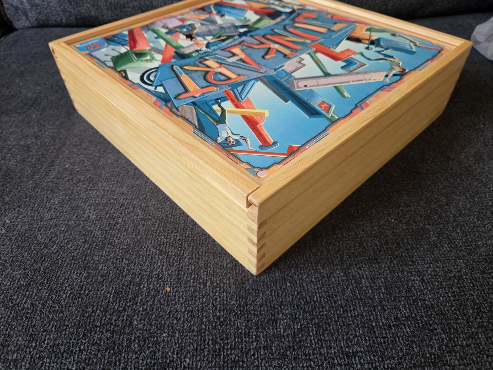 JUNK ART Wooden Box Edition 2017 Board Game Pretzel Games Complete VG+