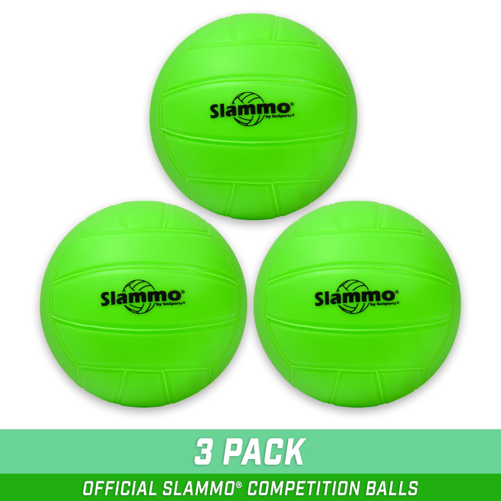 Balls Replacement 9cm Competition Size Pack of 3 GoSports Slammo Official