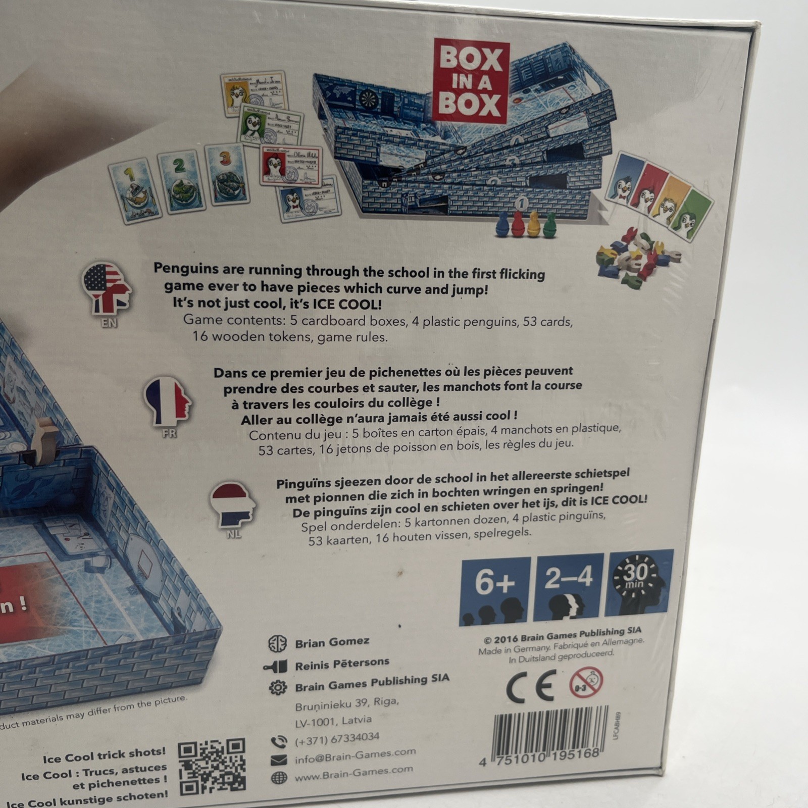 Ice Cool Award Winning Family Board Game Brain Games New Sealed