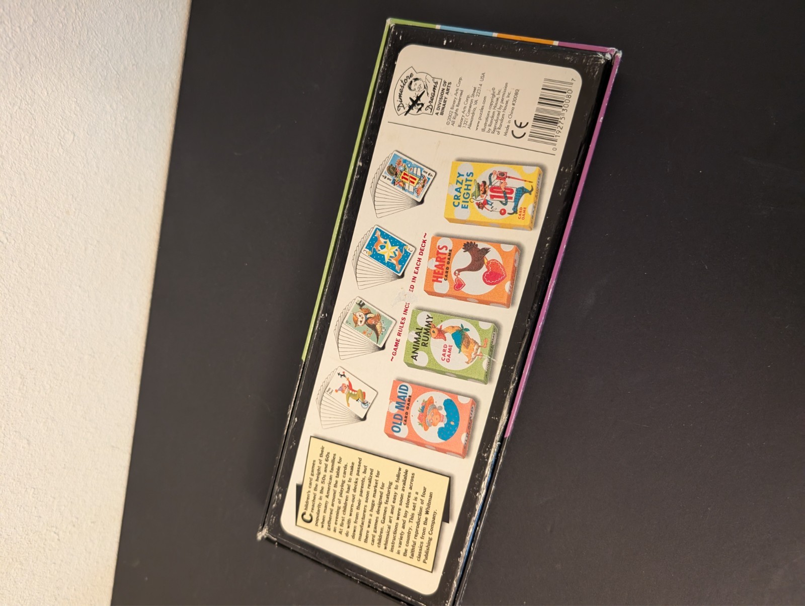 4 CHILDREN’S CARD GAMES. 2002 BINARY ARTS. EASY FUN FOR TRIPS. AGES 4 AND UP