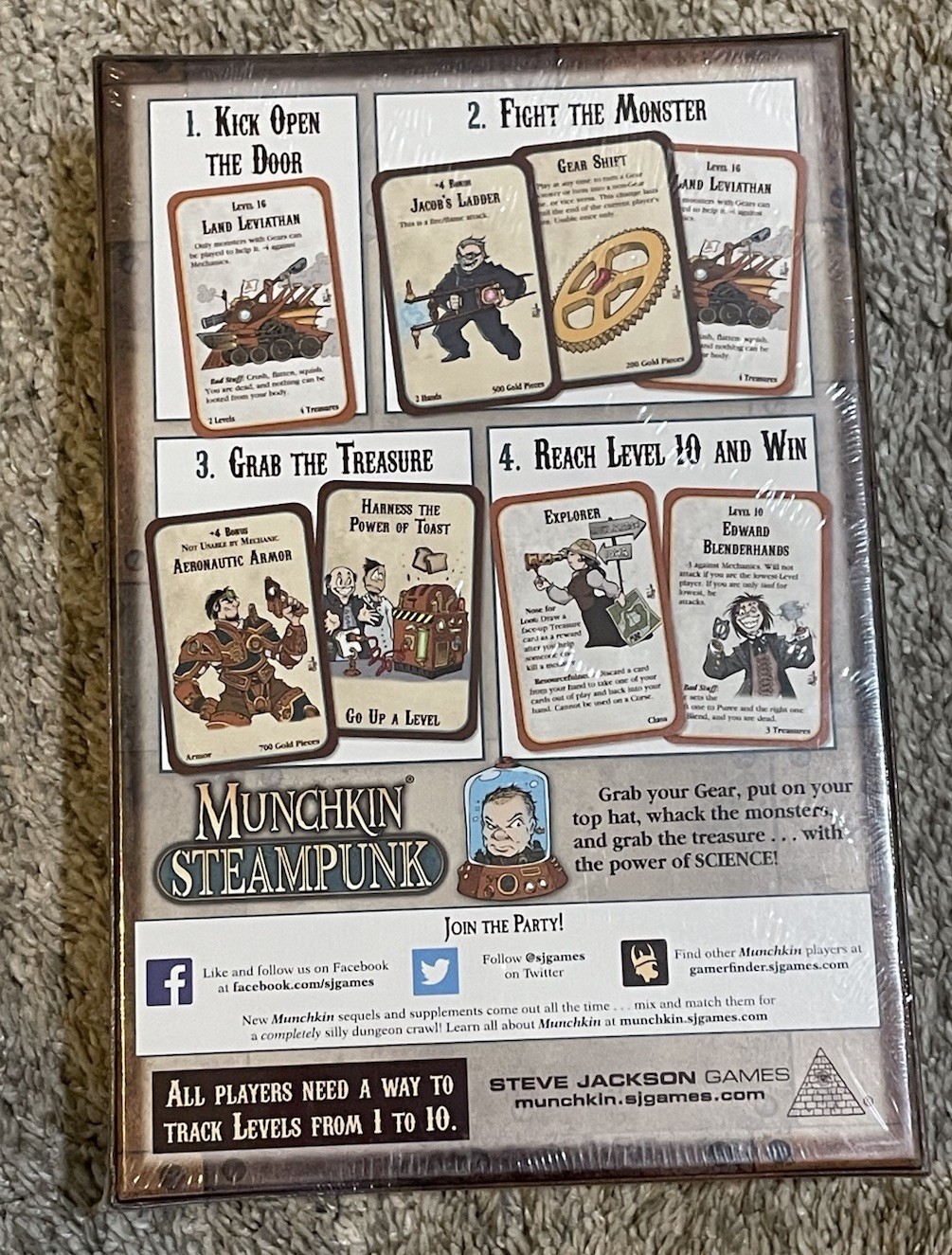Card Games Munchkin Munchkin Steampunk SEALED