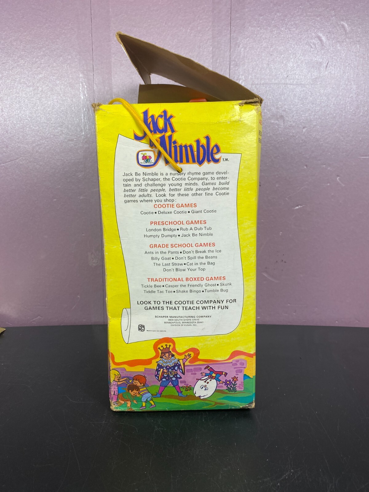 Schaper Game Jack Be Nimble Game Preschool Learning Cootie Company 1974 Vintage