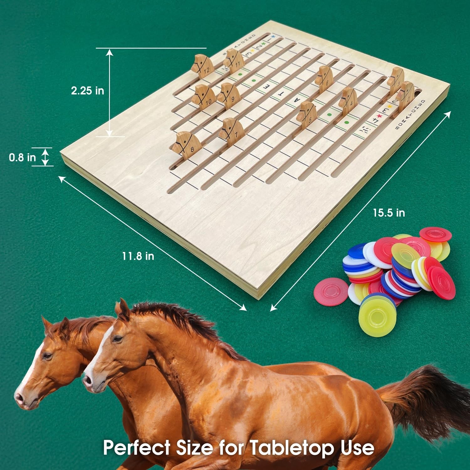 CHH The Racing Horse Game – Classic Family Board Game – Quality Construction …