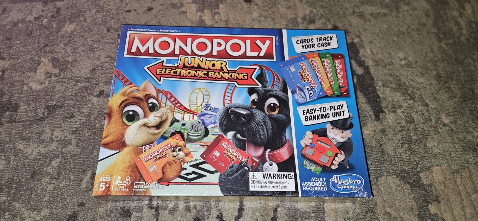 Monopoly Junior Electronic Banking (2017) Ages 5+ Brand New Factory Sealed!!!