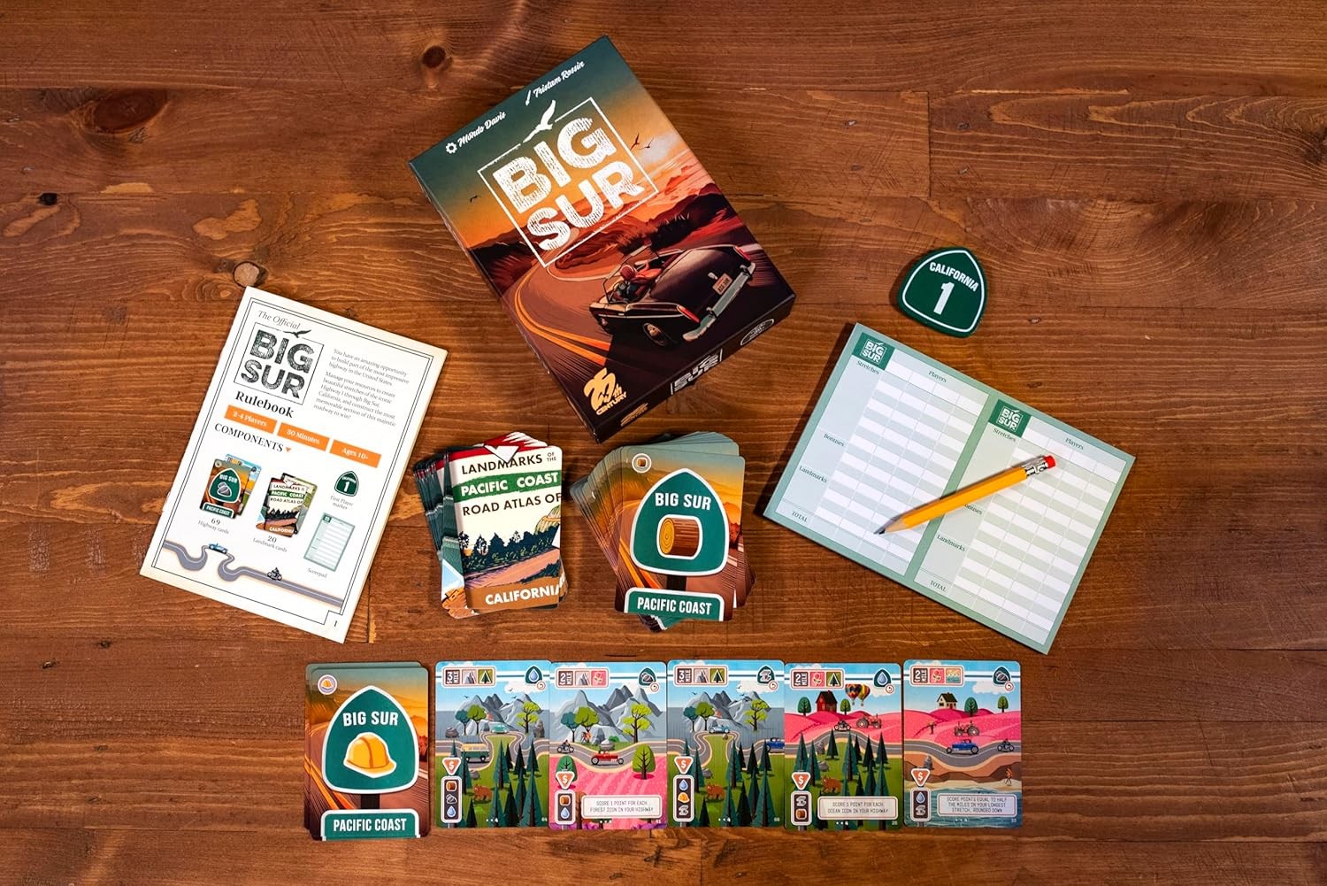 Big Sur + Landmarks Promo Cards by 25th Century Games – SEALED