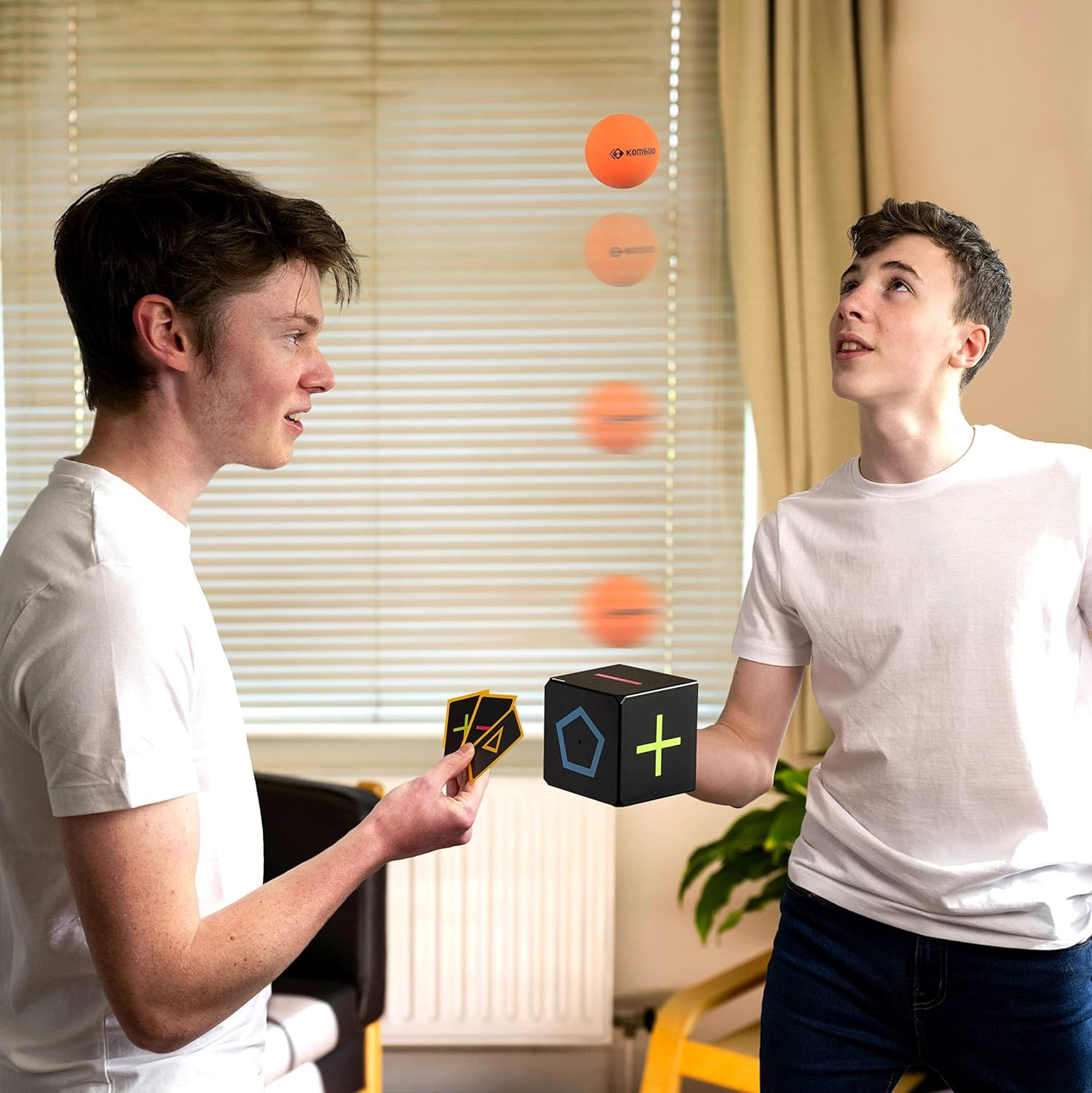 Ball Bouncing Skill Game for Teenagers and Adults. 12+ Years Old. Cube X 1, Sing