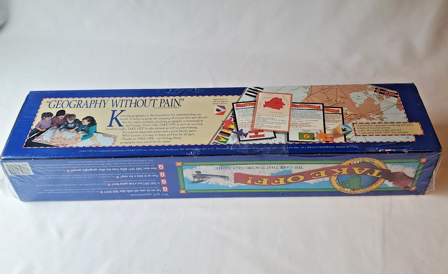 Take Off! Board Game – The Game That Teaches Geography – NEW NIB