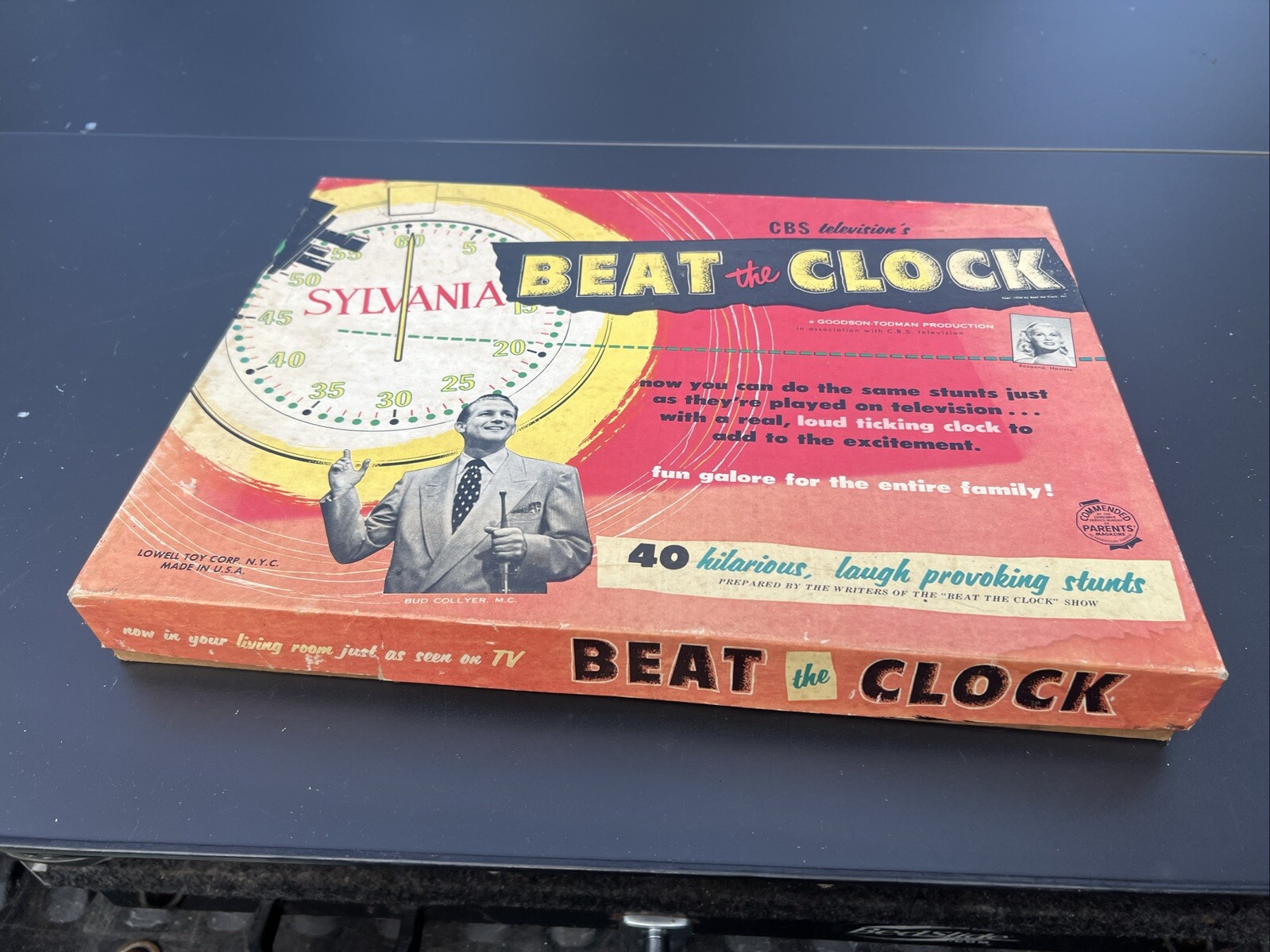 BEAT THE CLOCK, TV SHOW GAME, Vintage 1954 Game, Lowell Toy Co.