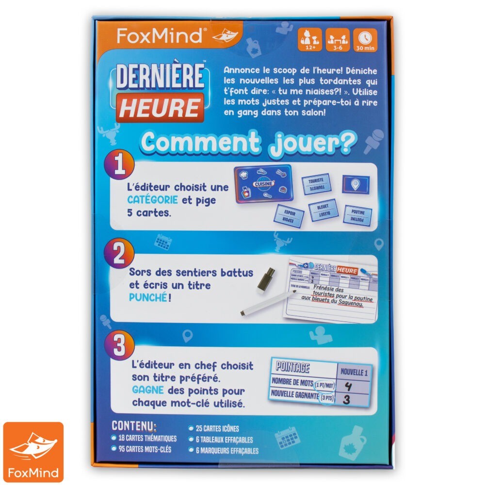 FOXMIND Dernière Heure Base Game (French) 2025