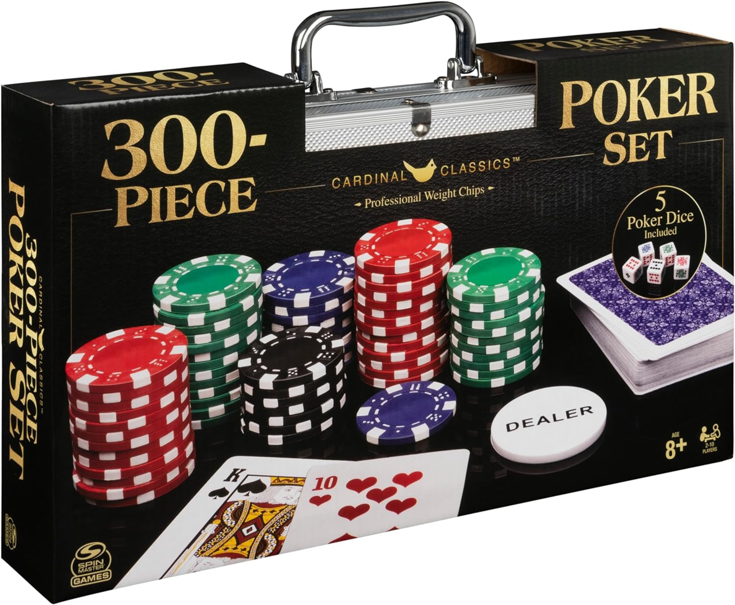 , Cardinal Classics, 300-Piece Poker Set with Aluminum Carryin