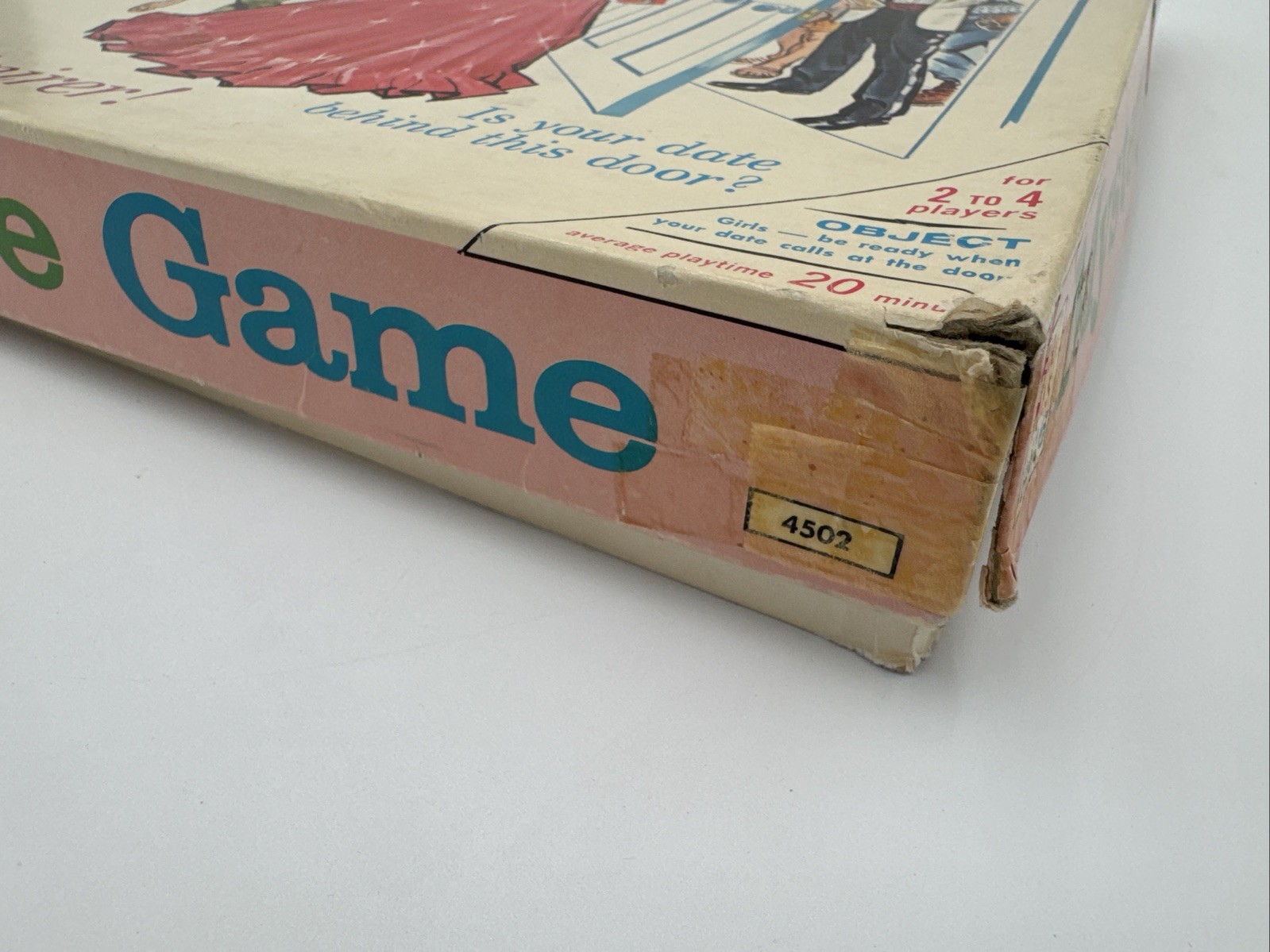 Milton Bradley 1965 Boardgame Mystery Date Game 4502 Complete Box Damage