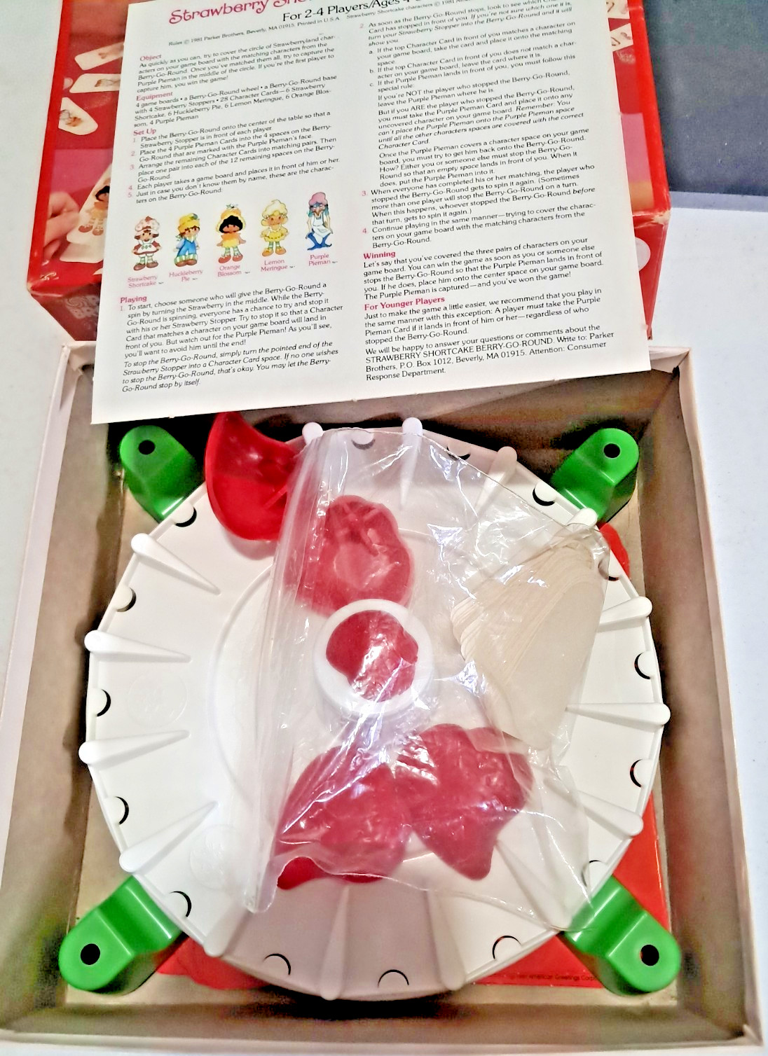 Vintage 1981 PB Strawberry Shortcake Berry-go-Round Game COMPLETE