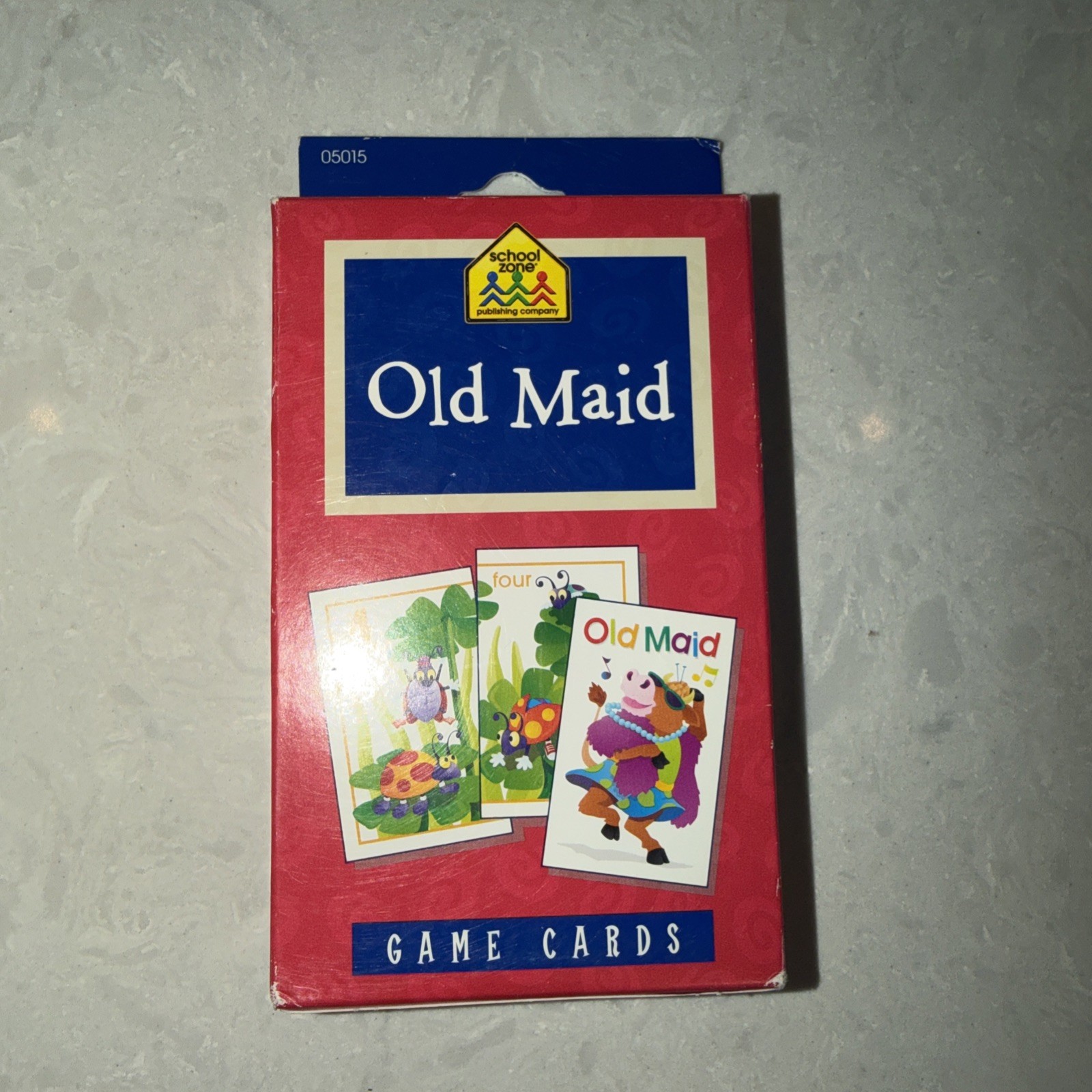 JUMBO OLD MAID Animal Matching Cards Game School Zone 2000