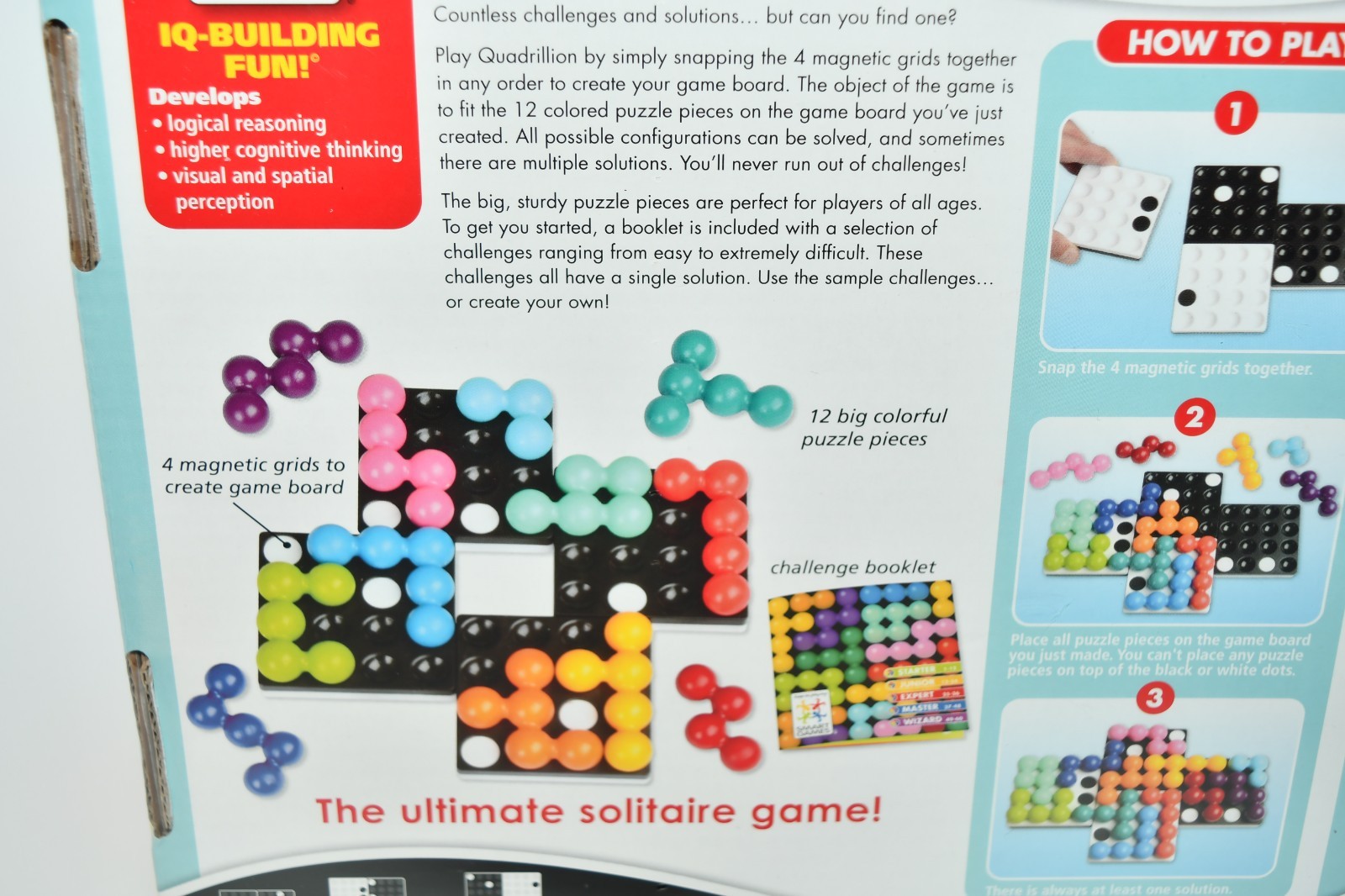 Smart Games Quadrillion Logic Solitaire Game ~ Read Desc ~ See Photos ~ New