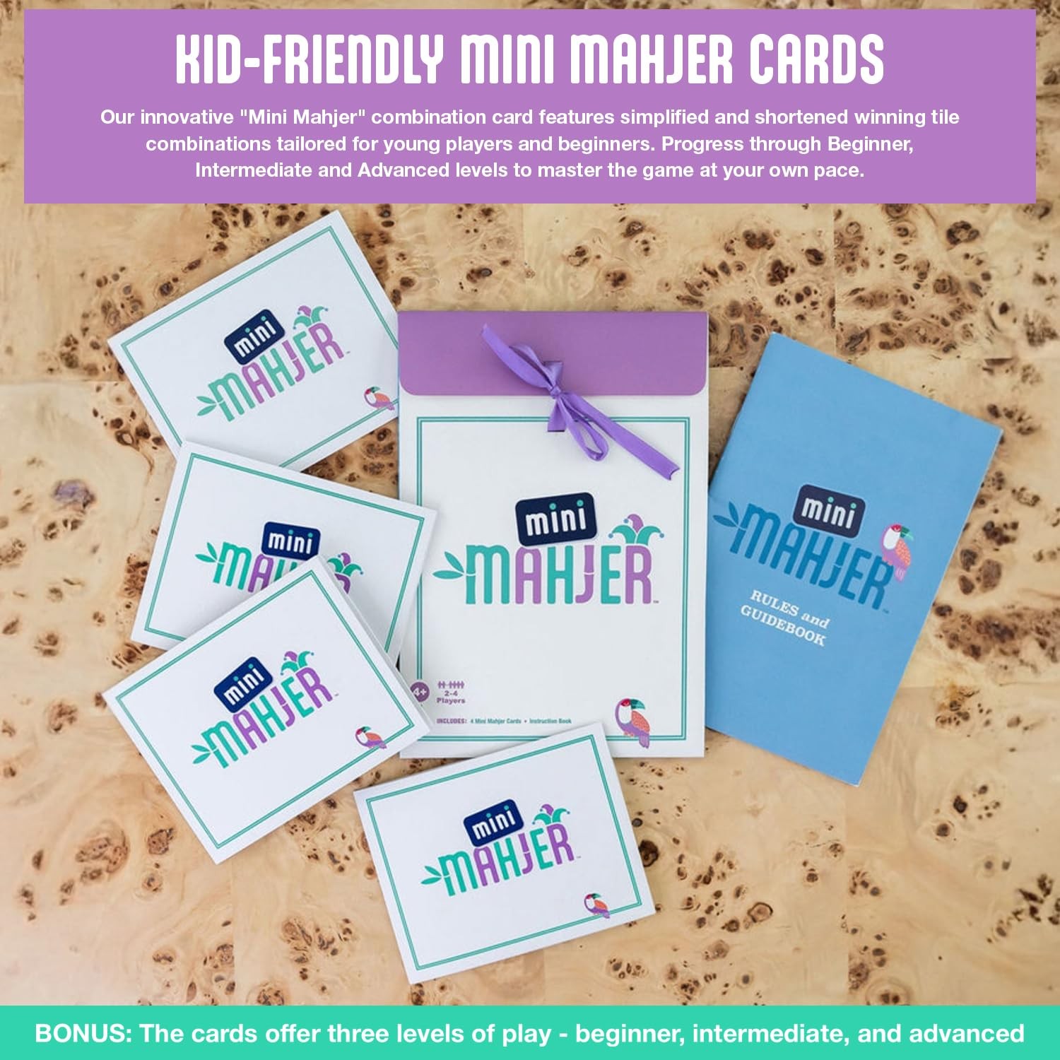 Mini Mahjer Mahjong for Beginners & Families | American Mahjong Starter Set, …