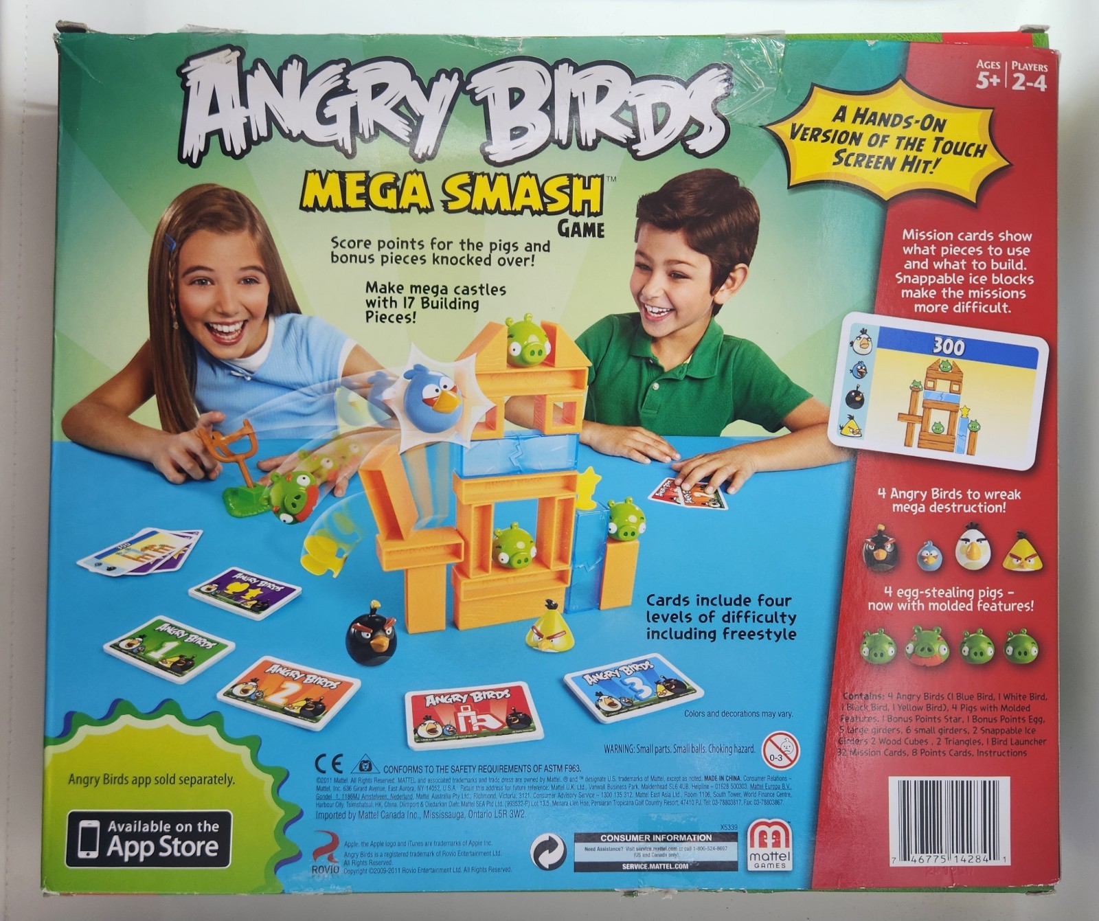Angry Birds Mega Smash Game Toys R Us Exclusive Mattel Brand 100% Complete Rare