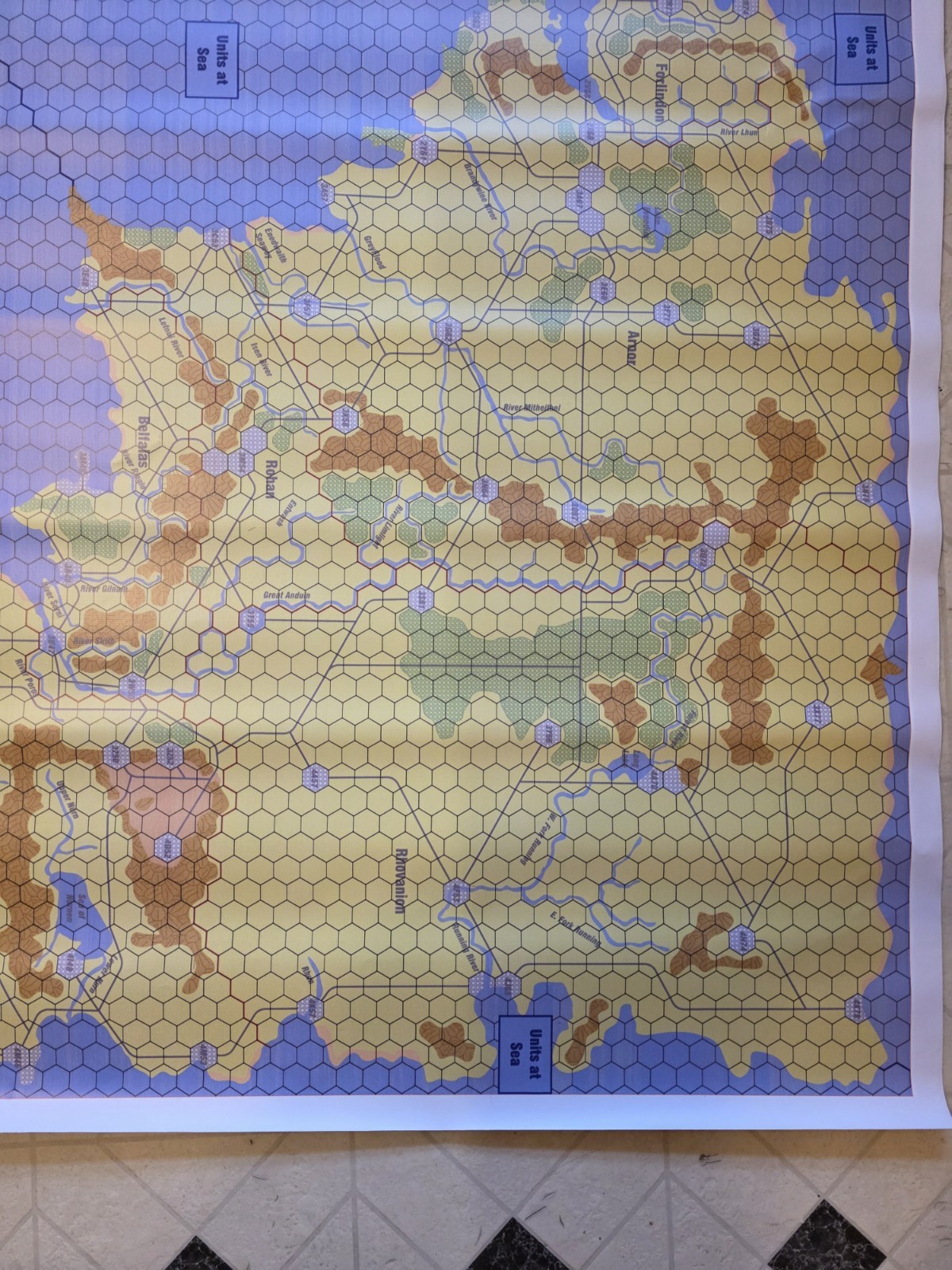 Avalon Hill Blitzkreig Map GDW SPI VG GMT
