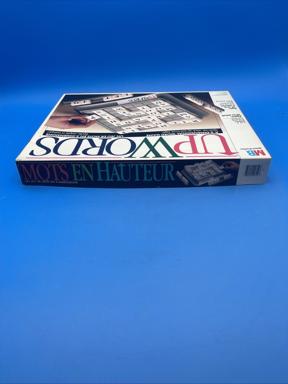 Upwords Board Game Milton Bradley Vintage COLLECTIBLE 1988 Complete 8×8 grid