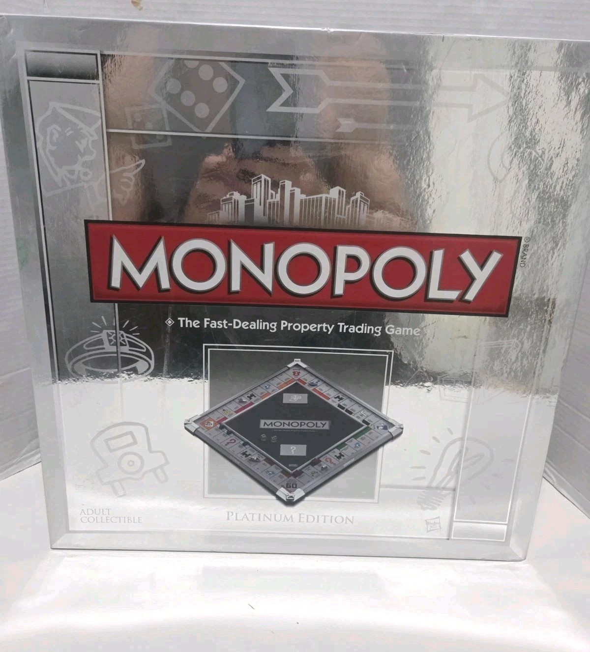 Monopoly Platinum Edition Board Game Luxury Metal Frame Collector’s Set Complete
