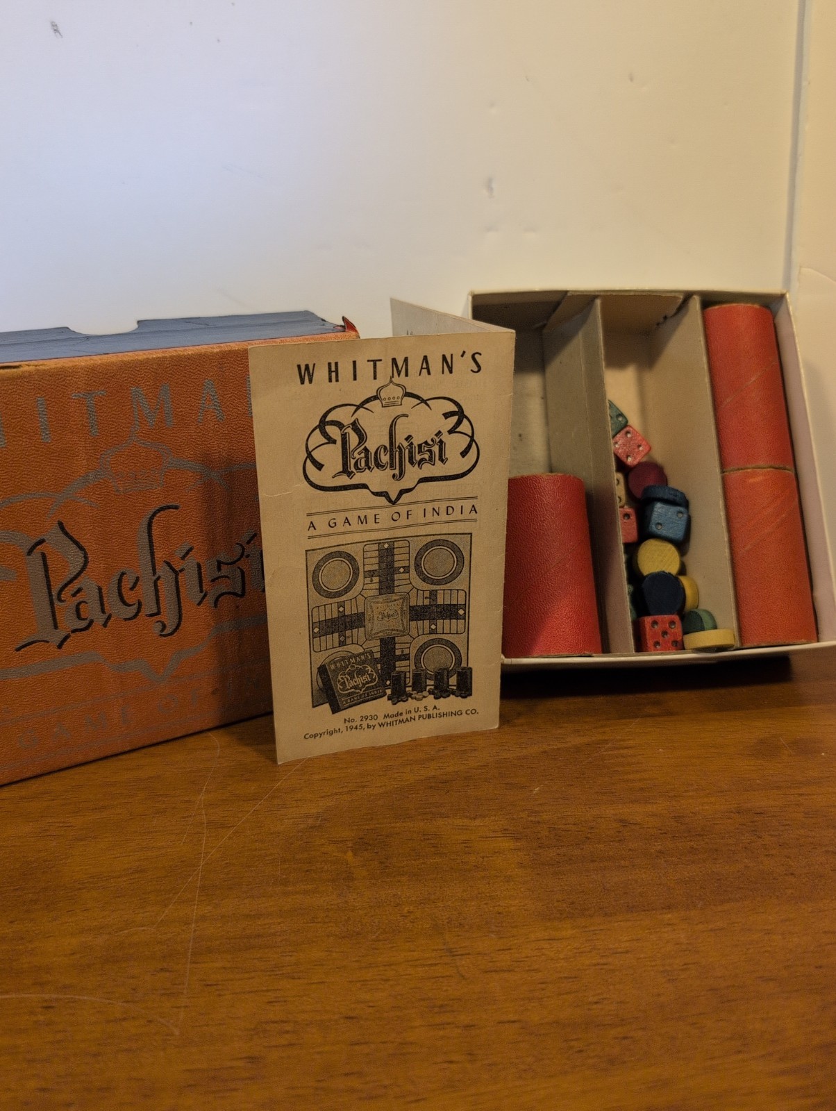 1945 Pachisi “A Game of India” Board Game – Whitman’s Publishing Co. INCOMPLETE
