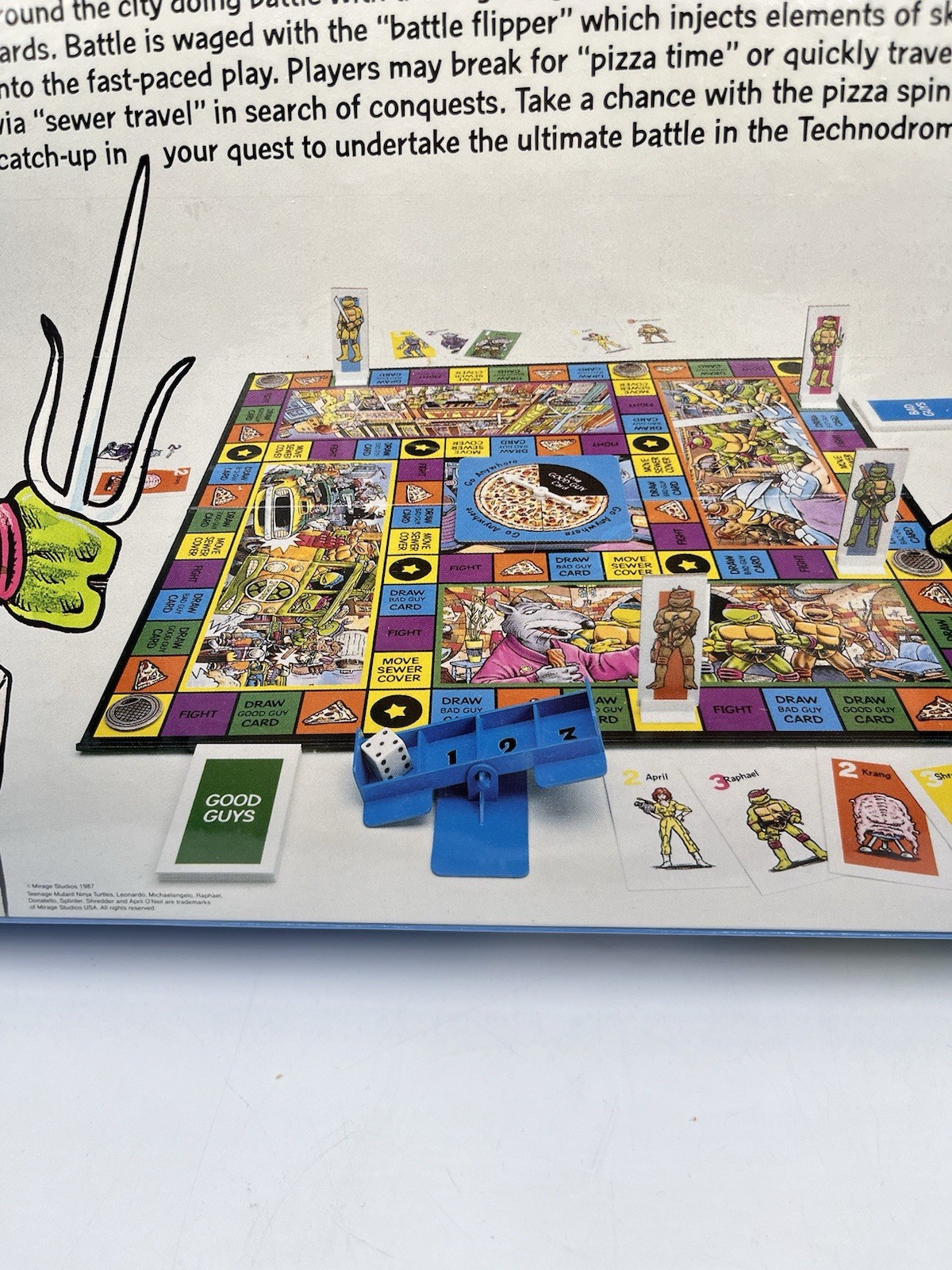 1987 TMNT Teenage Mutant Ninja Turtles Pizza Power Board – SEALED MINT Condition