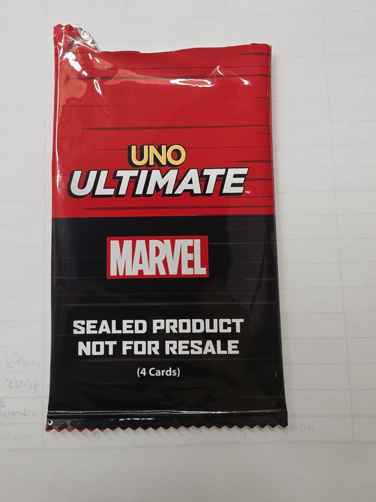 Marvel Card Game UNO Ultimate Marvel – 2023 4 Chase Foil Cards