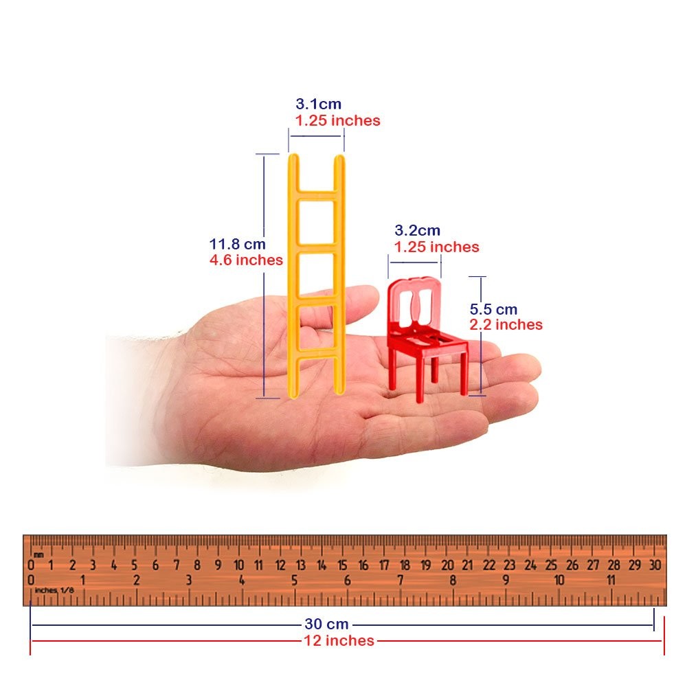 Exciting Stacking Balancing Game With 24 Chairs And 20 Ladders For All Ages
