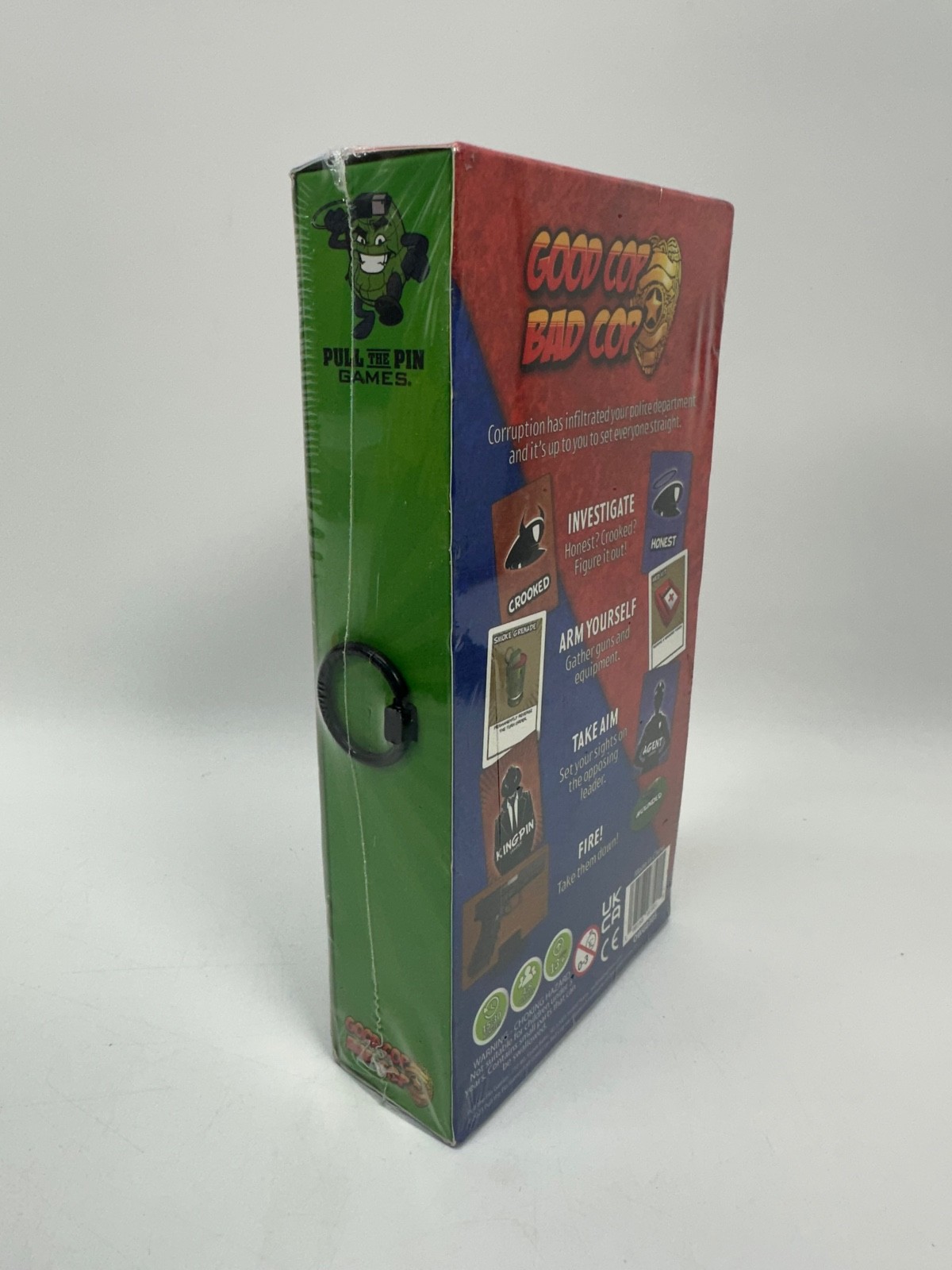 Good Cop, Bad Cop Social Deduction Board Game – Pull the Pin Games 4th Edition