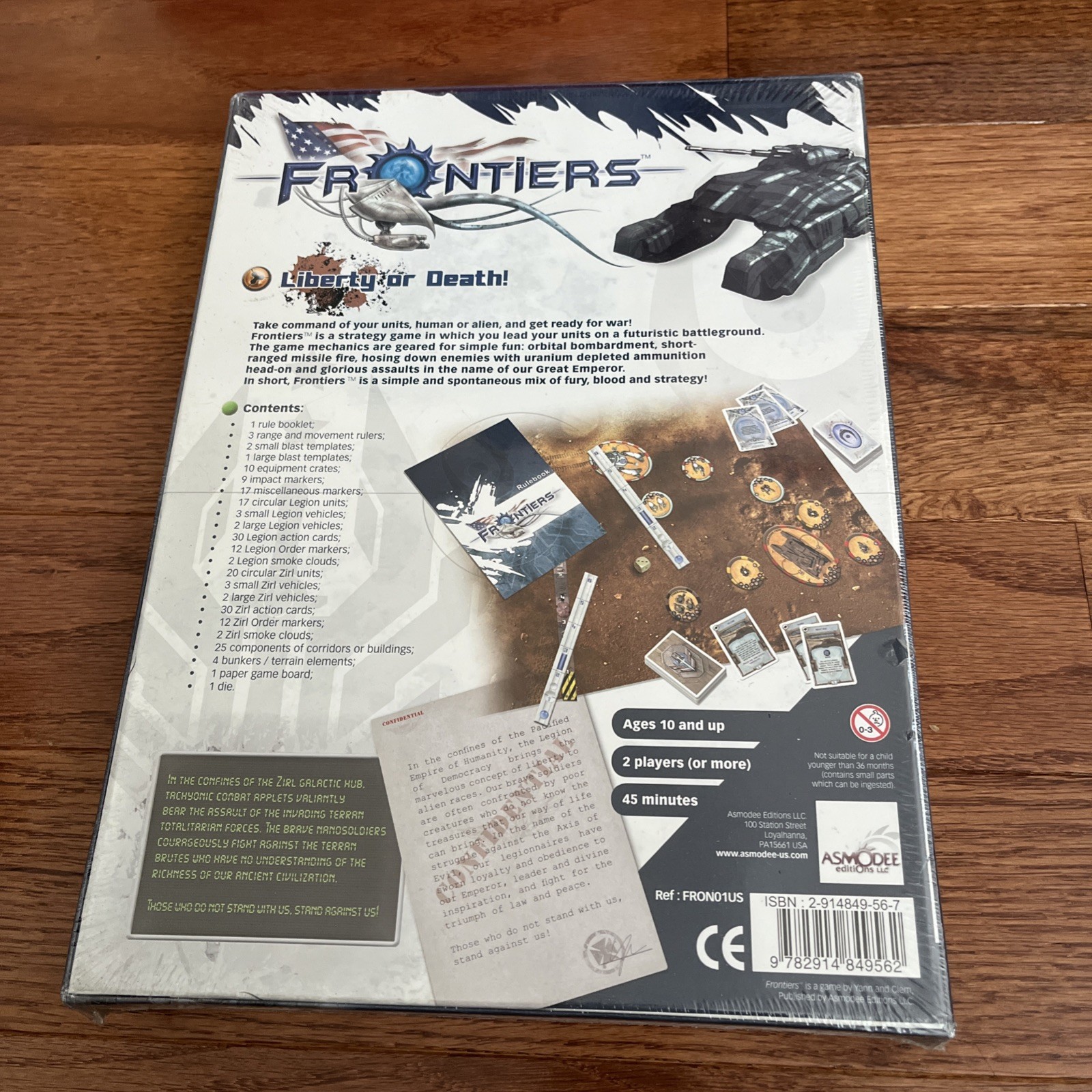 Frontiers Liberty or Death Strategy Board Game – Brand New Sealed – Asmodee