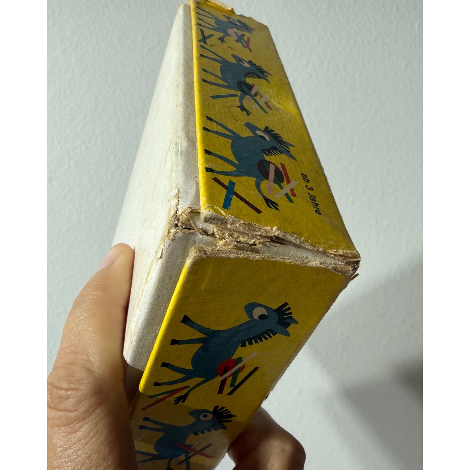 Vintage Lustiger Packesel Spiele Schmidt Wooden Donkey Stacking Game W. Germany