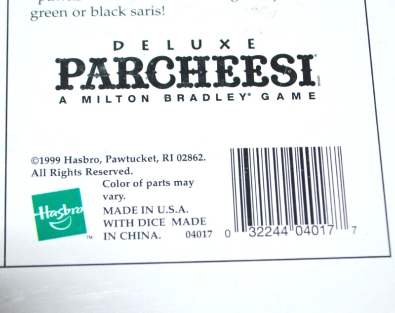 Deluxe Edition PARCHEESI Vintage 1999 #04017 A Royal Game of India Complete