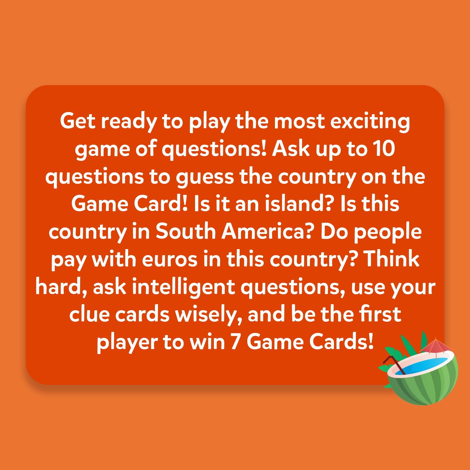 Guess 10 Countries World Card Games Educational Travel Trivia Gifts Ages 8 Up