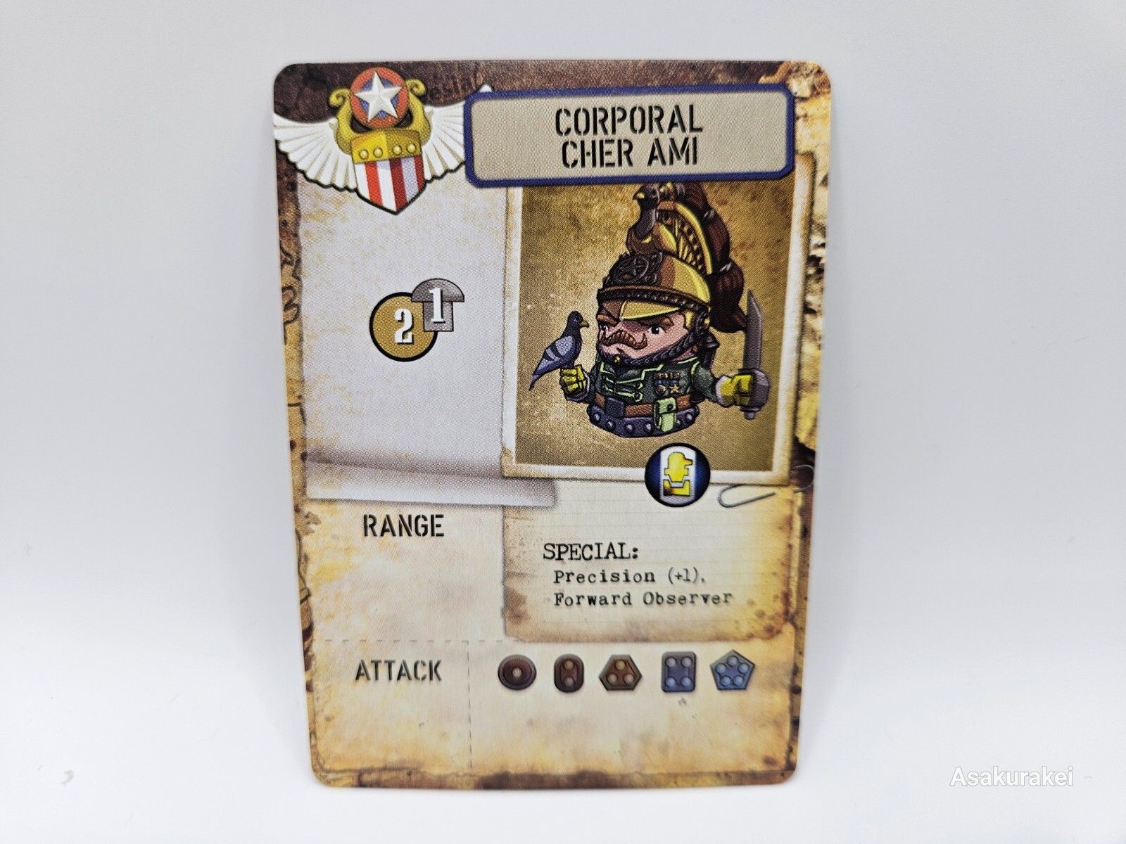 Rivet Wars – Corporal Cher Ami (Plug) w/ Card